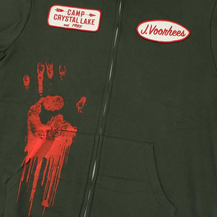 Friday the 13th Jason Voorhees Cosplay Zip-Up Mask Hoodie Gallery Image 10