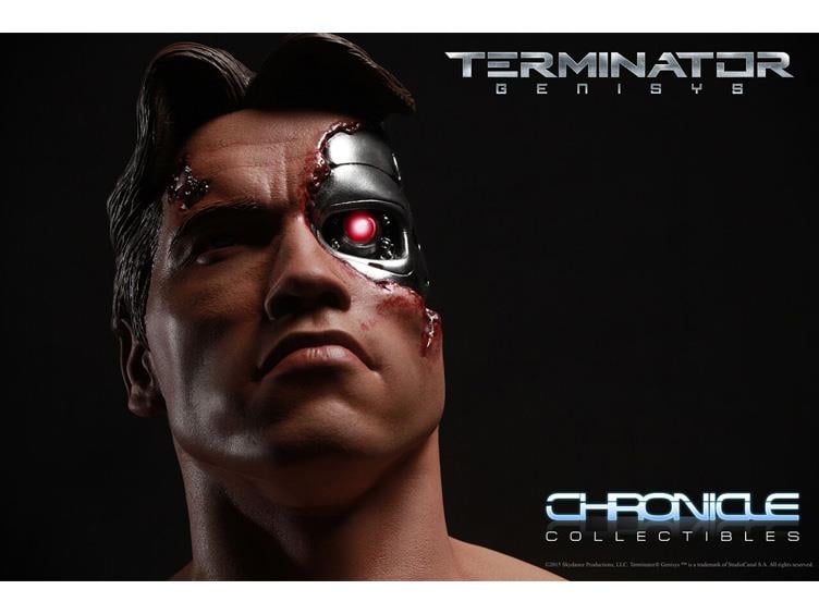 Terminator Genisys T-800 (Battle Damaged) 1/2 Scale Bust Gallery Image 4