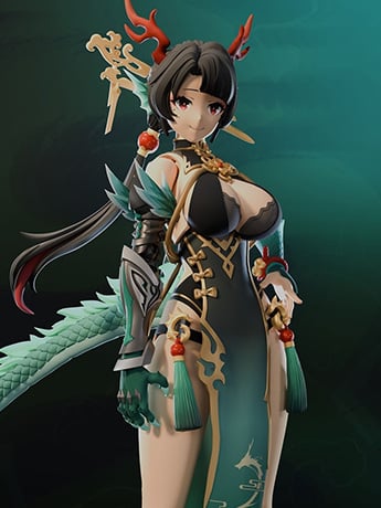 Twelve's War Dragon Girl Loong 1/12 Scale Action Figure Gallery Image 2