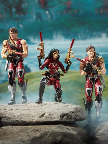 G.I. Joe Classified Series Crimson Strike Team: Baroness, Tomax, & Xamot Exclusive Action Figure Set Gallery Image 2