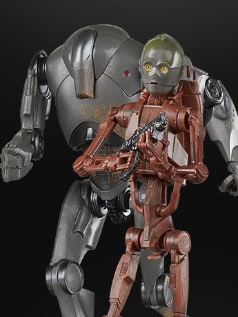 Star Wars: The Black Series C-3PO and Super Battle Droid Exclusive Action Figure Two-Pack (Attack of the Clones) Gallery Image 2