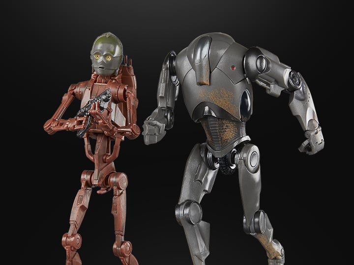 Star Wars: The Black Series C-3PO and Super Battle Droid Exclusive Action Figure Two-Pack (Attack of the Clones) Gallery Image 1