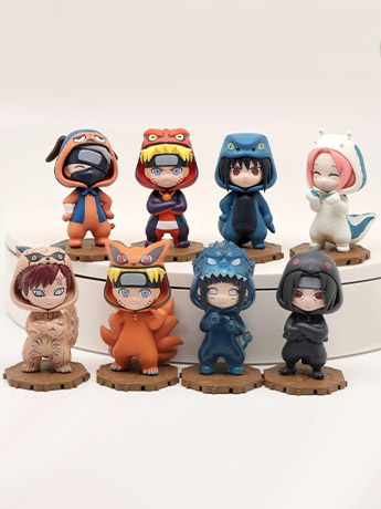 Naruto BN Figure Q Pajamas Series Box of 8 Random Figures Gallery Image 2