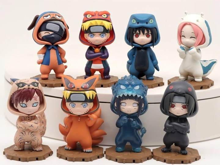 Naruto BN Figure Q Pajamas Series Box of 8 Random Figures Gallery Image 1