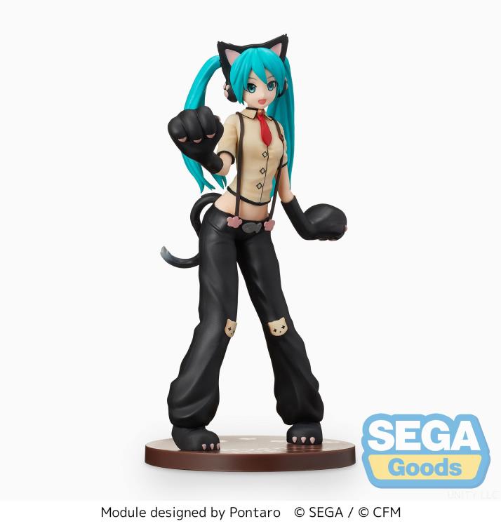 Hatsune Miku Project DIVA Arcade Future Tone Hatsune Miku (Kitty Cat) Super Premium Figure Gallery Image 6