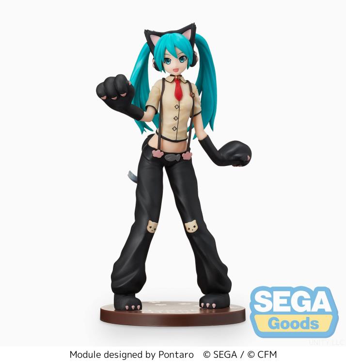 Hatsune Miku Project DIVA Arcade Future Tone Hatsune Miku (Kitty Cat) Super Premium Figure Gallery Image 3