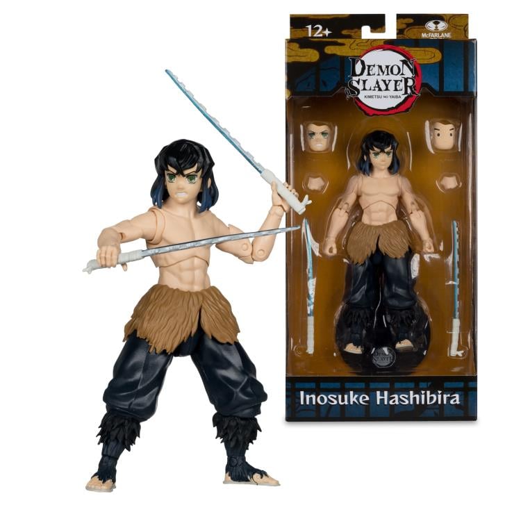 Demon Slayer: Kimetsu no Yaiba Inosuke Hashibira (Unmasked)  7" Action Figure Gallery Image 8