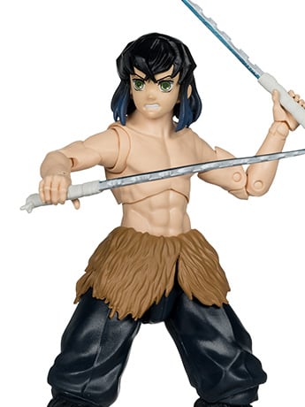 Demon Slayer: Kimetsu no Yaiba Inosuke Hashibira (Unmasked)  7" Action Figure Gallery Image 2