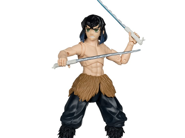 Demon Slayer: Kimetsu no Yaiba Inosuke Hashibira (Unmasked)  7" Action Figure Gallery Image 1