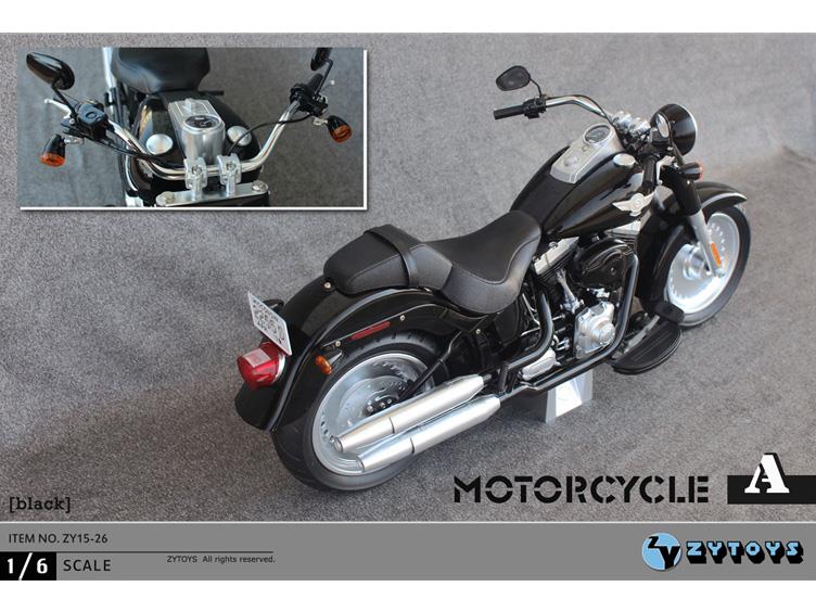 1/6 Scale Motorcycle - Black Gallery Image 2
