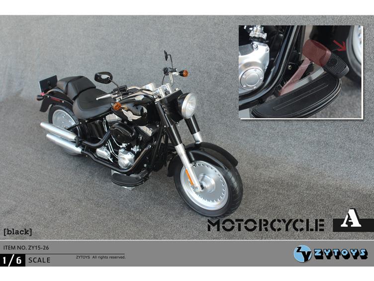 1/6 Scale Motorcycle - Black Gallery Image 3