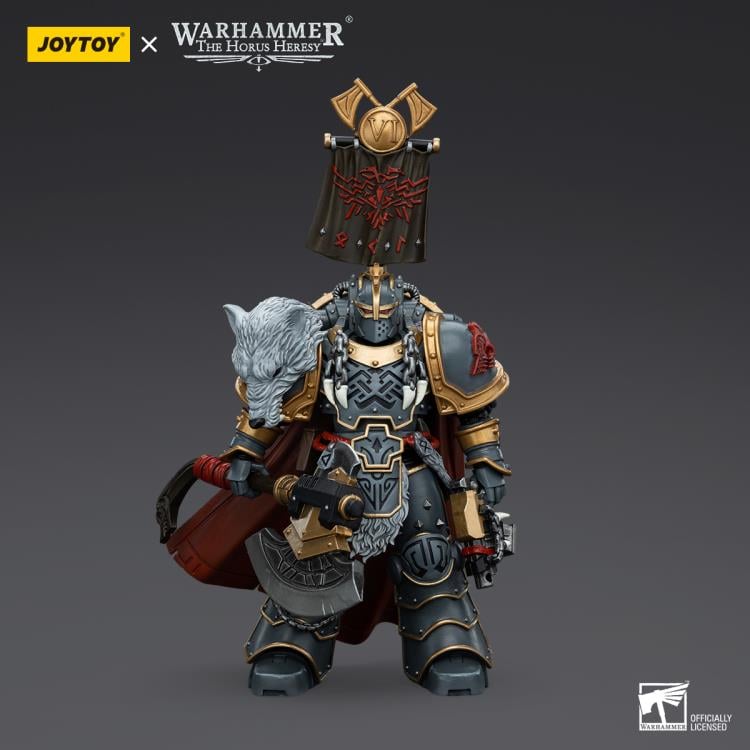 Warhammer: The Horus Heresy Space Wolves Legion Praetor with Power Axe and Combat Shield 1/18 Scale Action Figure Gallery Image 4