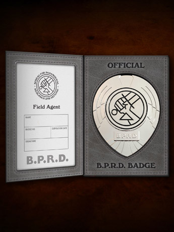 Hellboy Official B.P.R.D. Field Agent Badge Replica Gallery Image 2