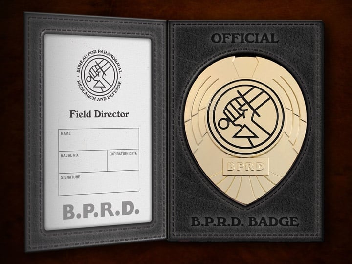 Hellboy Official B.P.R.D. Field Director Badge Replica Gallery Image 1