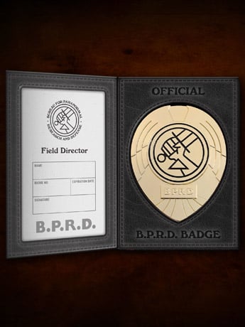 Hellboy Official B.P.R.D. Field Director Badge Replica Gallery Image 2