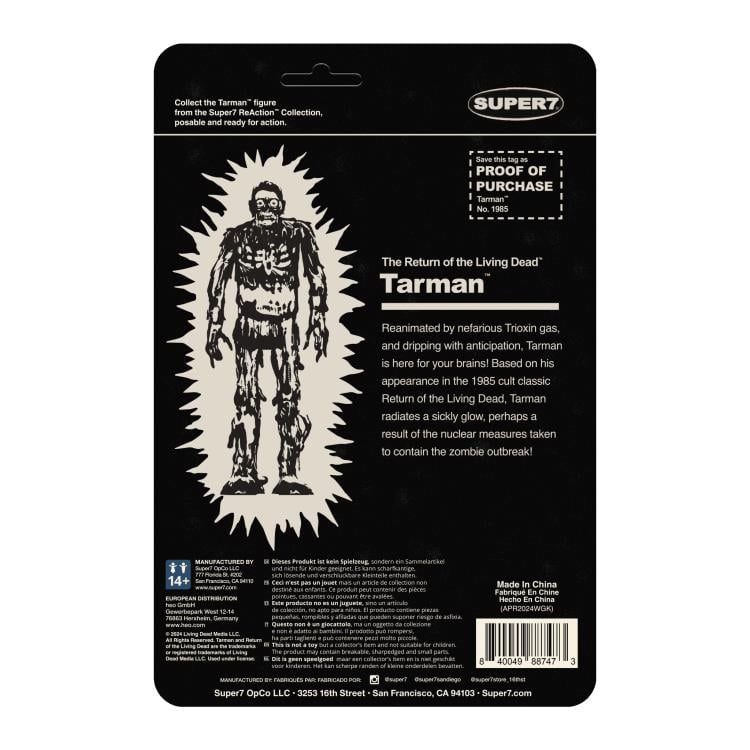 The Return of the Living Dead ReAction Tarman (Monster Glow) Action Figure Gallery Image 7
