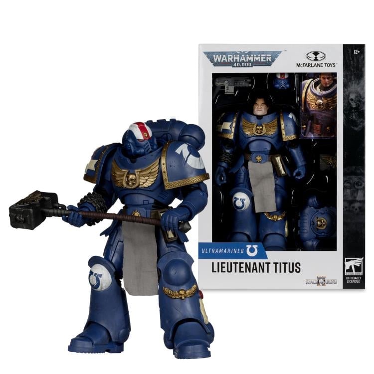 Warhammer 40,000: Space Marine 2 Ultramarines Lieutenant Titus Action Figure Gallery Image 8