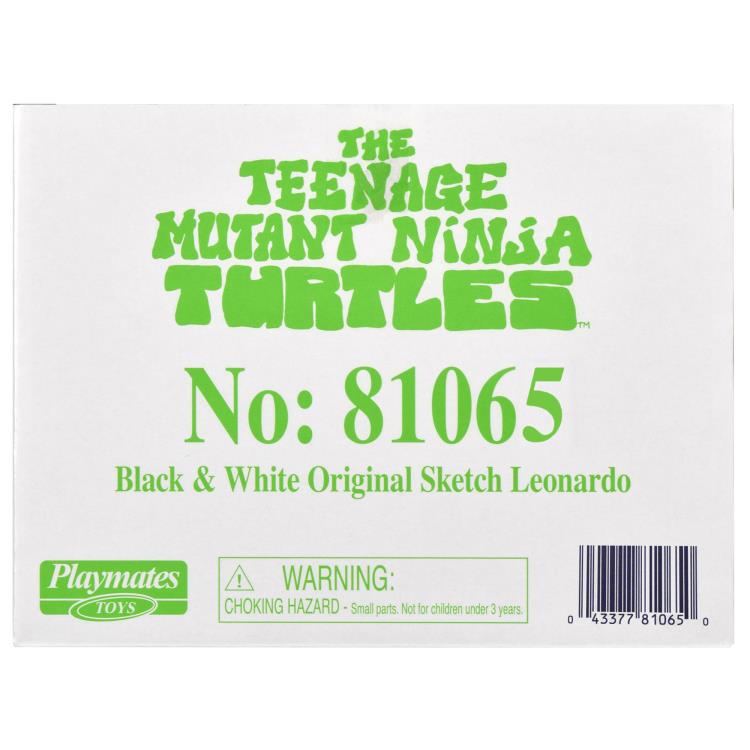 Teenage Mutant Ninja Turtles 40th Anniversary PX Previews Black & White Original Sketch Leonardo Exclusive Figure Gallery Image 10