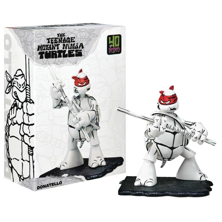 Teenage Mutant Ninja Turtles 40th Anniversary PX Previews Black & White Original Sketch Donatello Exclusive Figure Gallery Image 9