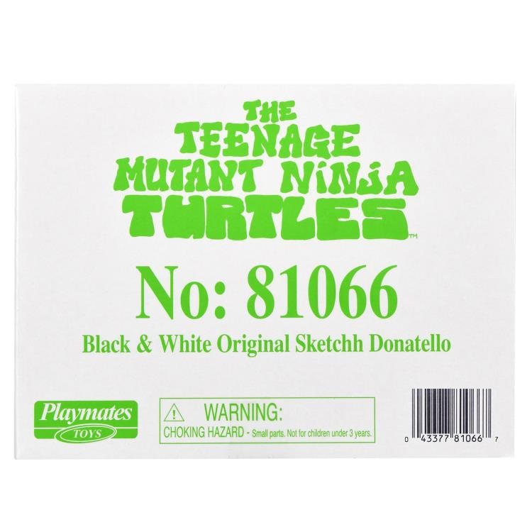 Teenage Mutant Ninja Turtles 40th Anniversary PX Previews Black & White Original Sketch Donatello Exclusive Figure Gallery Image 7