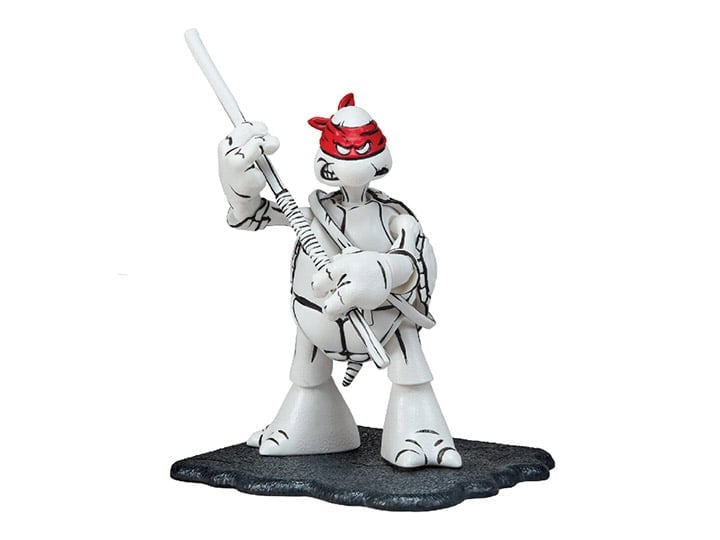 Teenage Mutant Ninja Turtles 40th Anniversary PX Previews Black & White Original Sketch Donatello Exclusive Figure Gallery Image 1