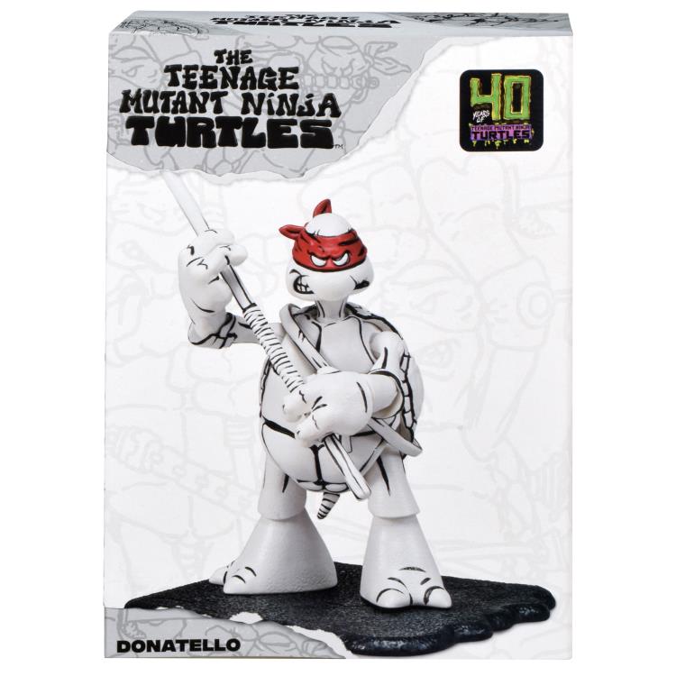 Teenage Mutant Ninja Turtles 40th Anniversary PX Previews Black & White Original Sketch Donatello Exclusive Figure Gallery Image 5
