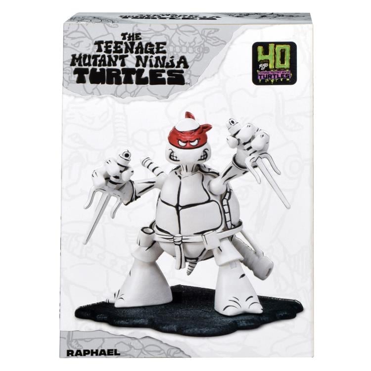 Teenage Mutant Ninja Turtles 40th Anniversary PX Previews Black & White Original Sketch Raphael Exclusive Figure Gallery Image 5
