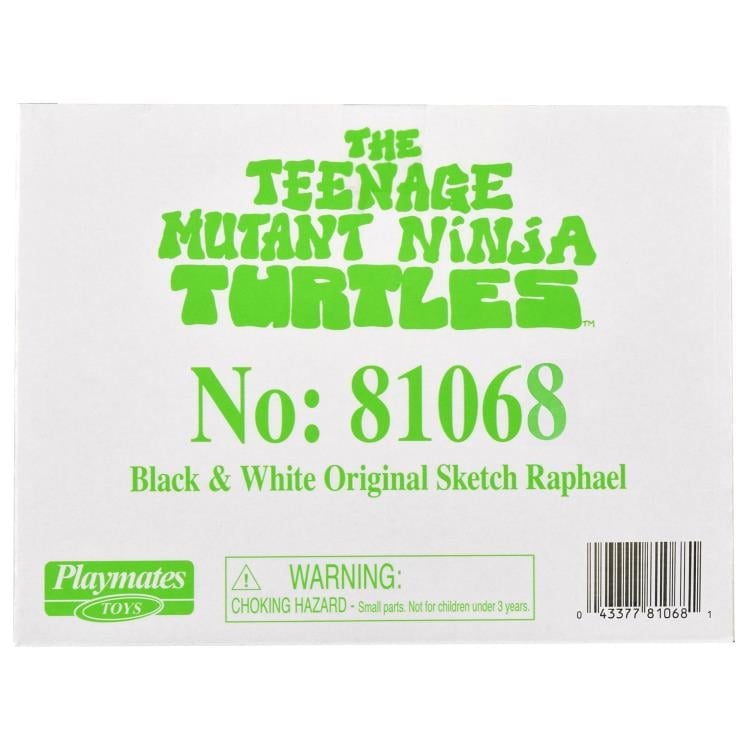 Teenage Mutant Ninja Turtles 40th Anniversary PX Previews Black & White Original Sketch Raphael Exclusive Figure Gallery Image 7