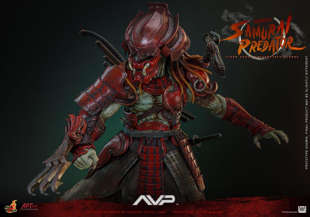 Alien vs. Predator AC06 Akaoni Samurai Predator 1/6th Scale Collectible Figure Gallery Image 14