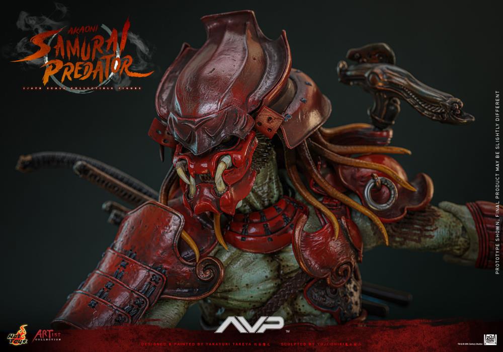 Alien vs. Predator AC06 Akaoni Samurai Predator 1/6th Scale Collectible Figure Gallery Image 13