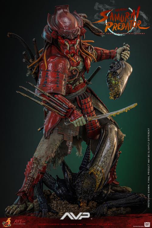 Alien vs. Predator AC06 Akaoni Samurai Predator 1/6th Scale Collectible Figure Gallery Image 6