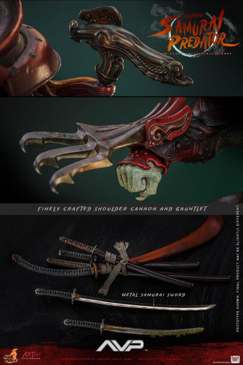 Alien vs. Predator AC06 Akaoni Samurai Predator 1/6th Scale Collectible Figure Gallery Image 17