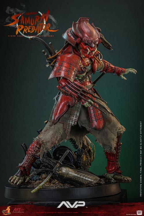 Alien vs. Predator AC06 Akaoni Samurai Predator 1/6th Scale Collectible Figure Gallery Image 3