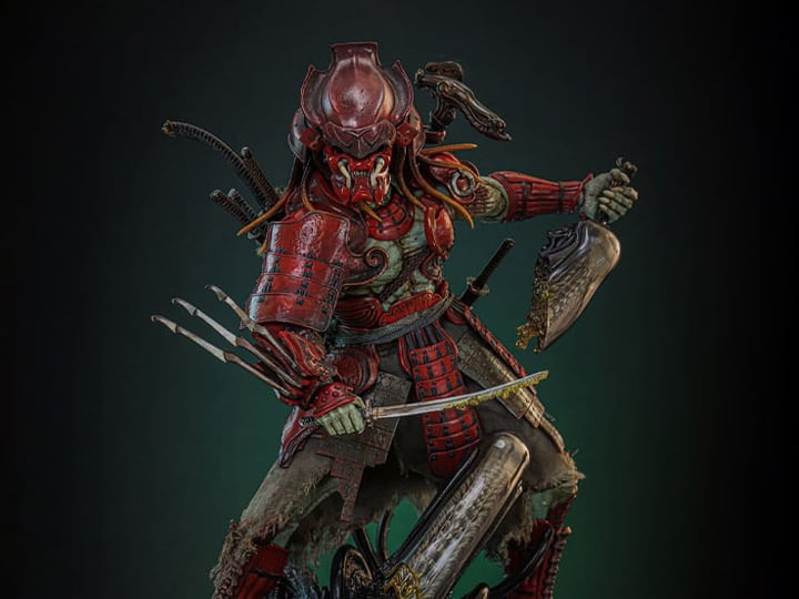 Alien vs. Predator AC06 Akaoni Samurai Predator 1/6th Scale Collectible Figure Gallery Image 1