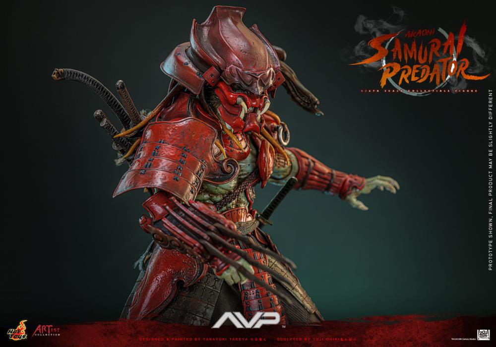 Alien vs. Predator AC06 Akaoni Samurai Predator 1/6th Scale Collectible Figure Gallery Image 15