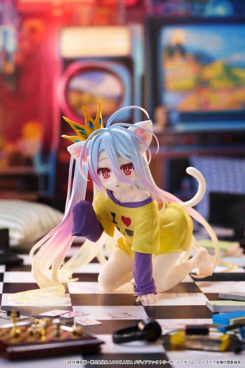 No Game No Life Desktop Cute Shiro (Cat Ear T-Shirt Ver.) Figure Gallery Image 3