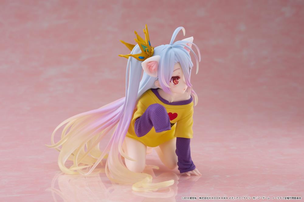 No Game No Life Desktop Cute Shiro (Cat Ear T-Shirt Ver.) Figure Gallery Image 10