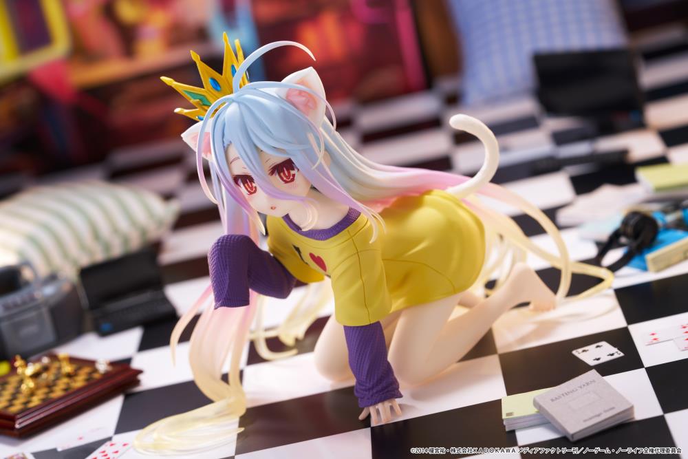 No Game No Life Desktop Cute Shiro (Cat Ear T-Shirt Ver.) Figure Gallery Image 5