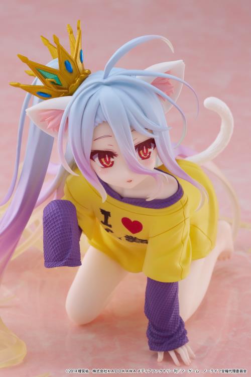 No Game No Life Desktop Cute Shiro (Cat Ear T-Shirt Ver.) Figure Gallery Image 13