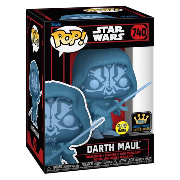 Pop! Star Wars: Dark Side - Specialty Series Darth Maul (Hologram) (Glow-in-the-Dark) Gallery Image 4