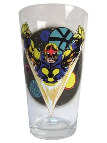 Marvel Comics Toon Tumblers Nova Pint Glass Gallery Image 2