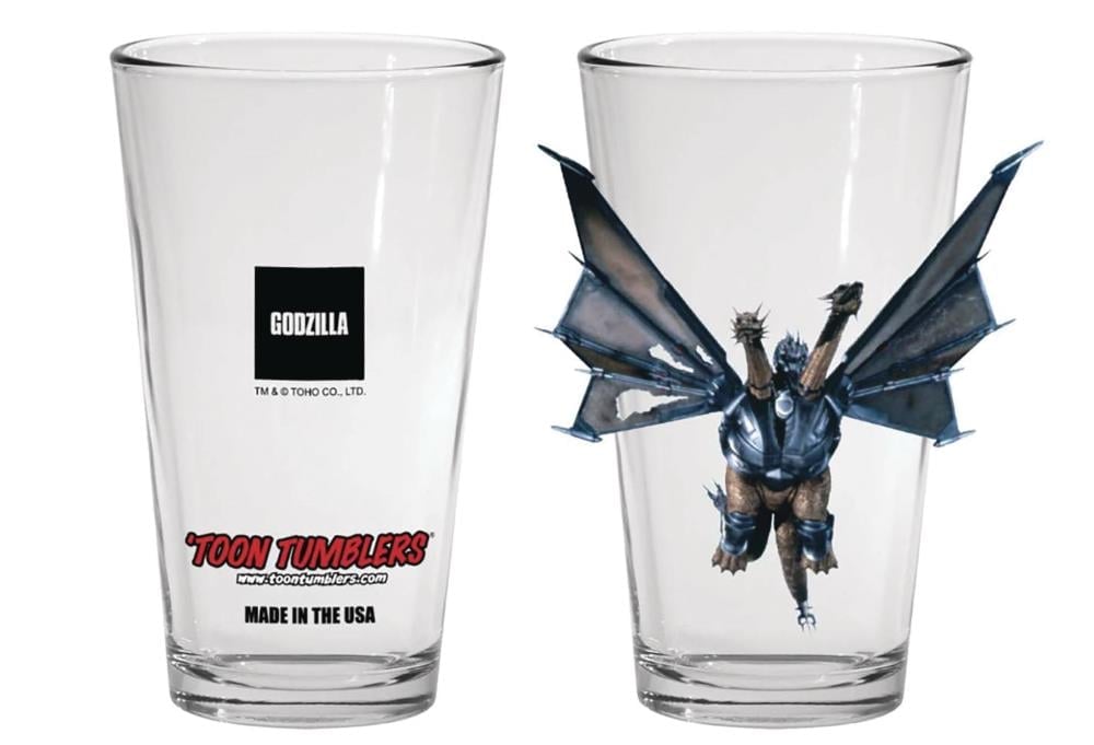 Toho Toon Tumblers Mecha Ghidorah Pint Glass Gallery Image 3