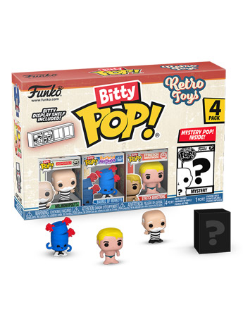Retro Toys Bitty Pop! Mr. Monopoly Four-Pack Gallery Image 2