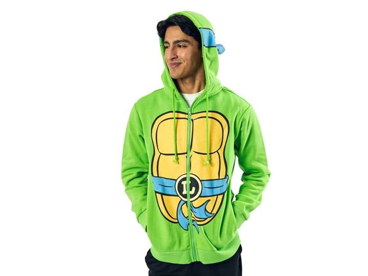 Teenage Mutant Ninja Turtles Leonardo Cosplay Zip-Up Hoodie Gallery Image 1