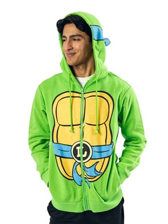 Teenage Mutant Ninja Turtles Leonardo Cosplay Zip-Up Hoodie Gallery Image 2