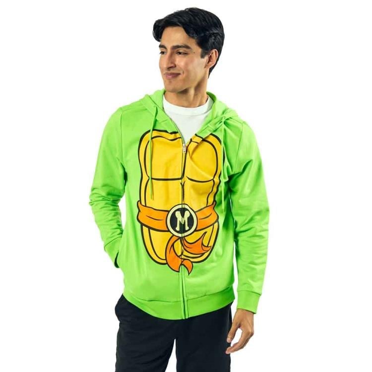Teenage Mutant Ninja Turtles Michelangelo Cosplay Zip-Up Hoodie Gallery Image 5