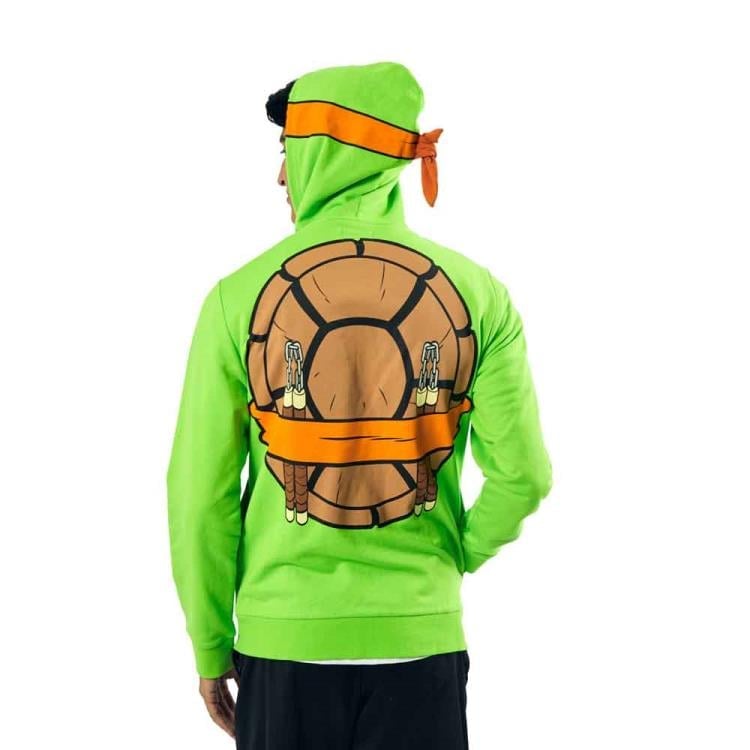 Teenage Mutant Ninja Turtles Michelangelo Cosplay Zip-Up Hoodie Gallery Image 4