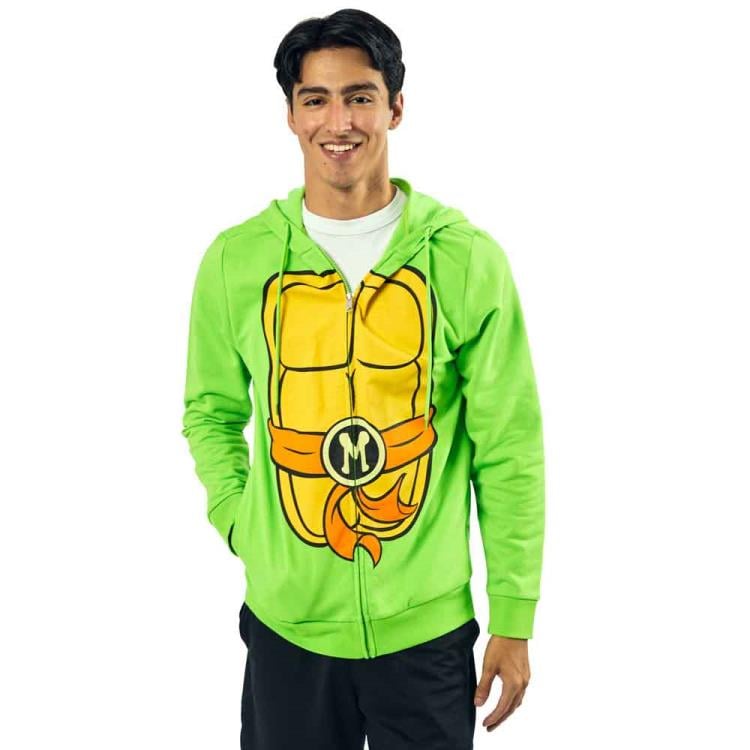 Teenage Mutant Ninja Turtles Michelangelo Cosplay Zip-Up Hoodie Gallery Image 6