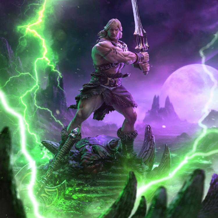 Masters of the Universe He-Man Unleashed 1/10 Deluxe Art Scale Limited Edition Statue Gallery Image 3