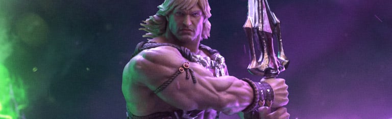 Image of Masters of the Universe He-Man Unleashed 1/10 Deluxe Art Scale Limited Edition Statue